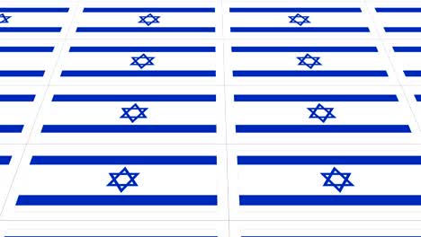 postcards with israel national flag looped