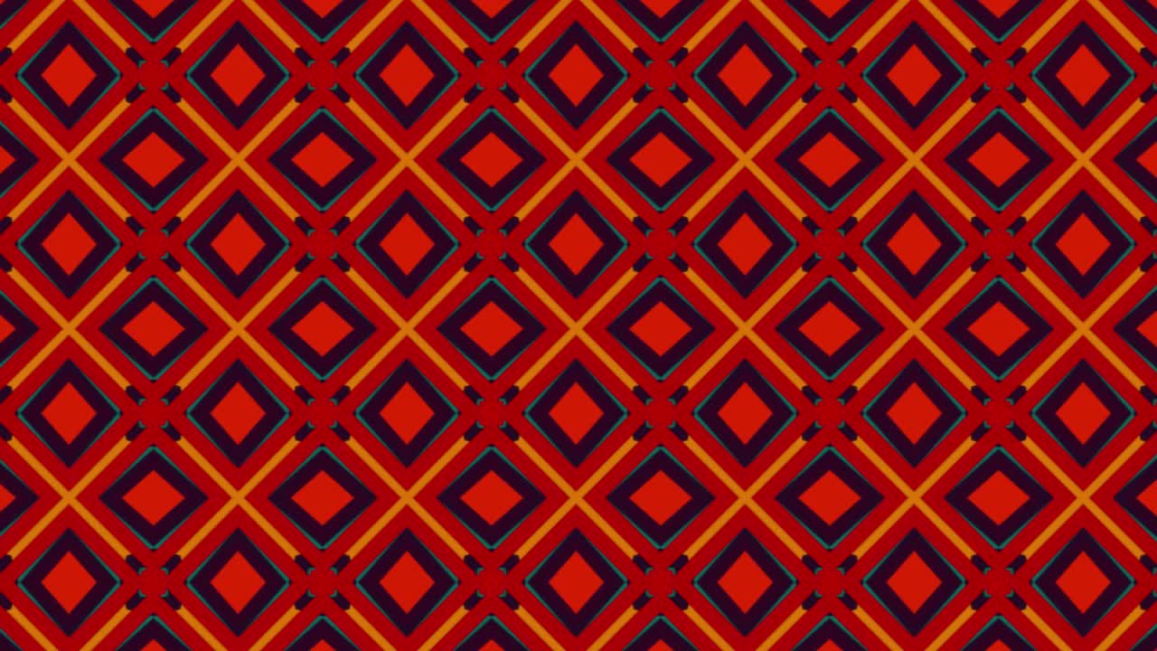 resumen, animación de fondo, negro, fondo rojo, formas de diamante negro, sin costura