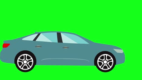 animación de coche en funcionamiento, tecla de croma de pantalla verde, elemento de fuente gráfica