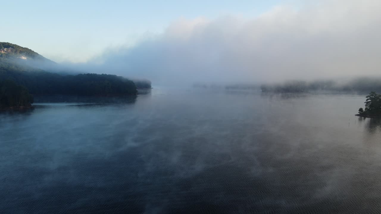 Misty Morning Lake