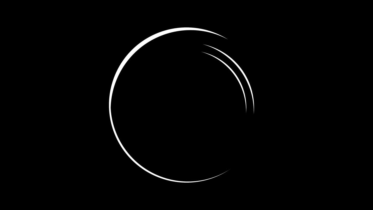 animación del círculo elementos de forma animación con luma mate opcional 4k