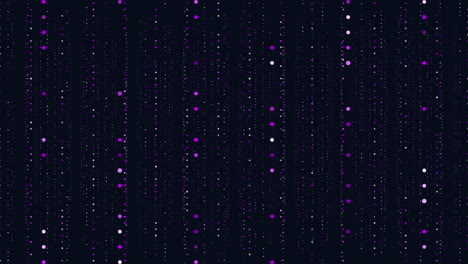 a tileable design featuring small purple dots overlaid on a dark backdrop in a grid arrangement, creating a cohesive and uniform pattern with overlapping elements