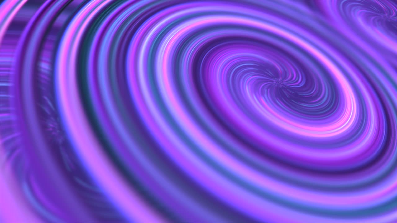 Luci al neon digitali 3D di colore rosso, rosa e blu che turbinano. Grafica VJ ed effetto spirale psichedelico da discoteca per club