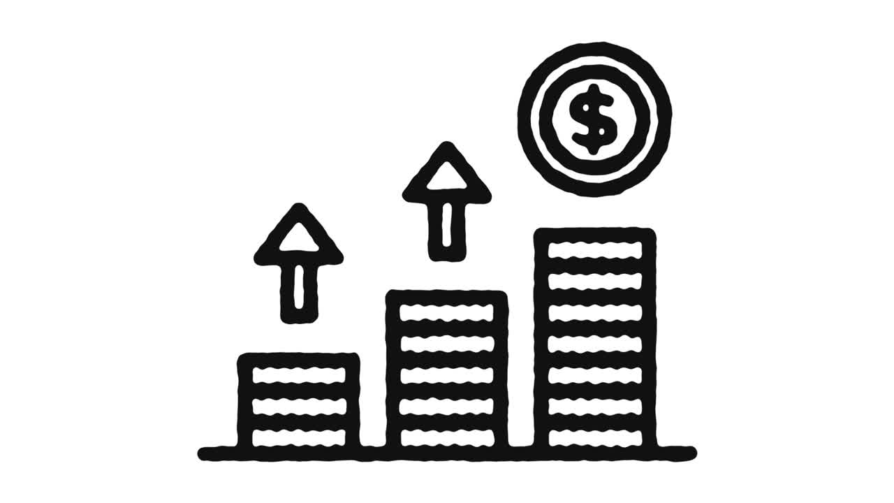 imágenes de animación de icono de intercambio de monedas y canal alfa