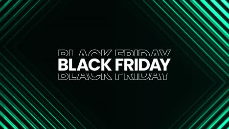 black friday graphic element with sleek neon lines