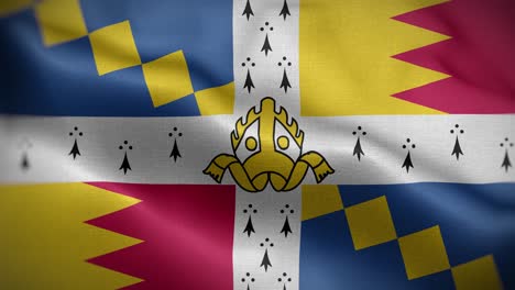 birmingham uk flag loop background 4k