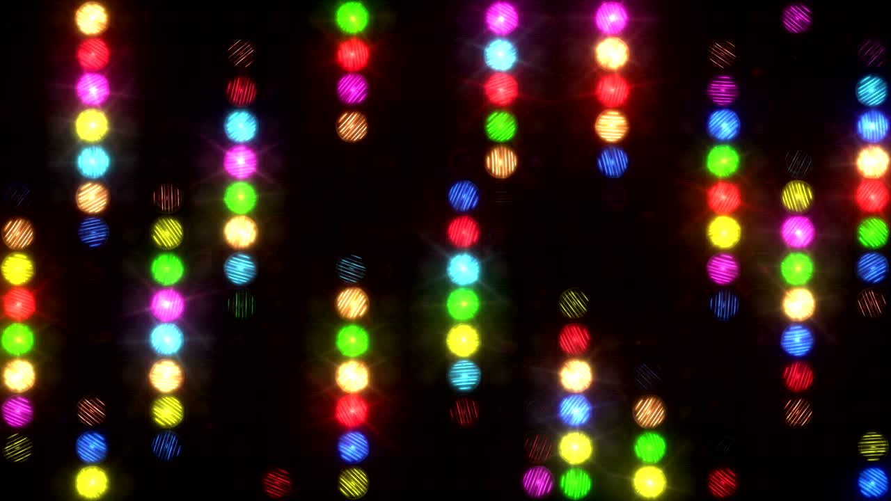 Rain from multi-colored lanterns