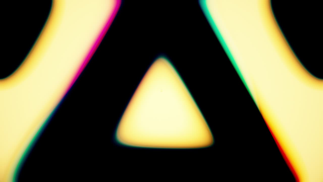 triángulos abstractos en bucle sin fin vj visual