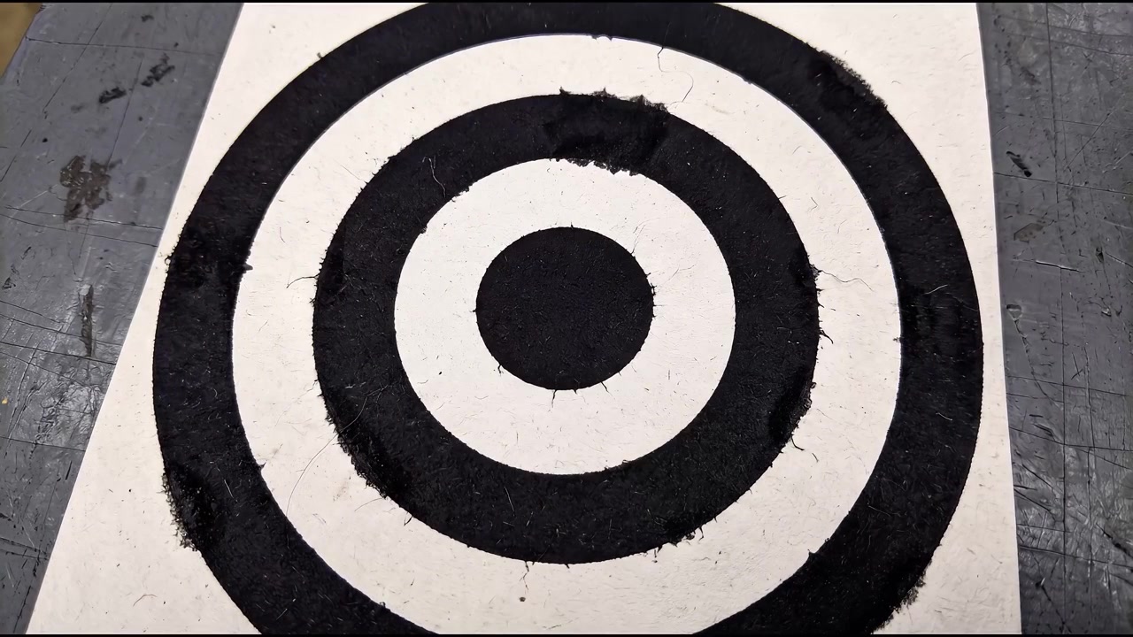 Black and White Concentric Circles Expanding and Contracting