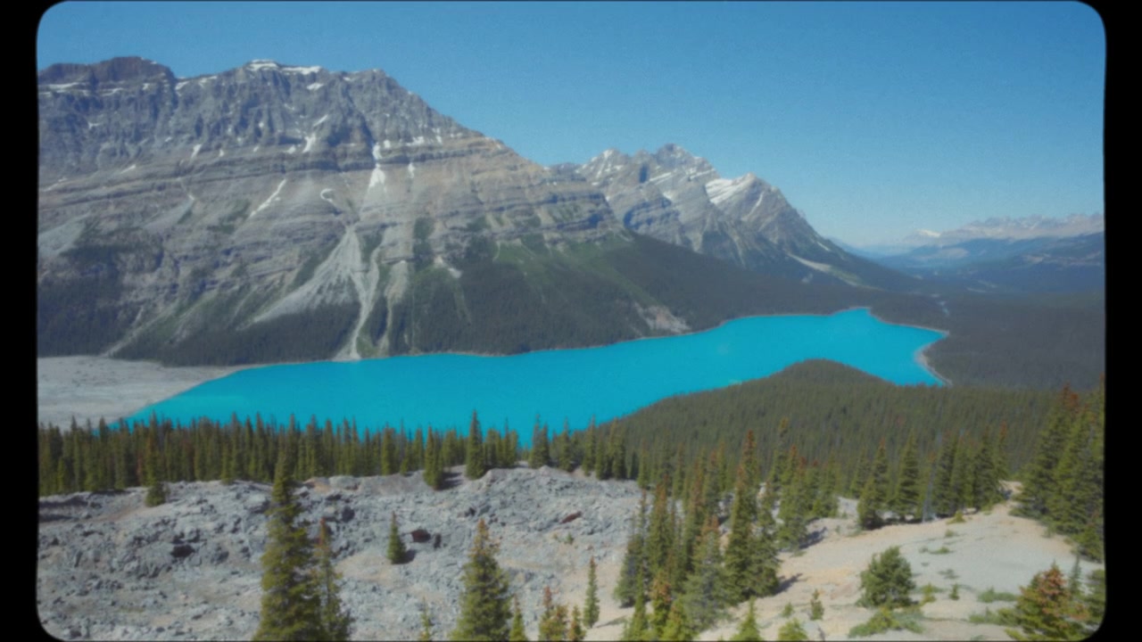 Iconic Peyto Lake in the Rocky Mountains