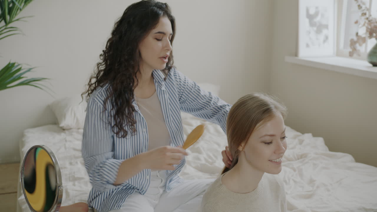 Friends Getting Ready Together