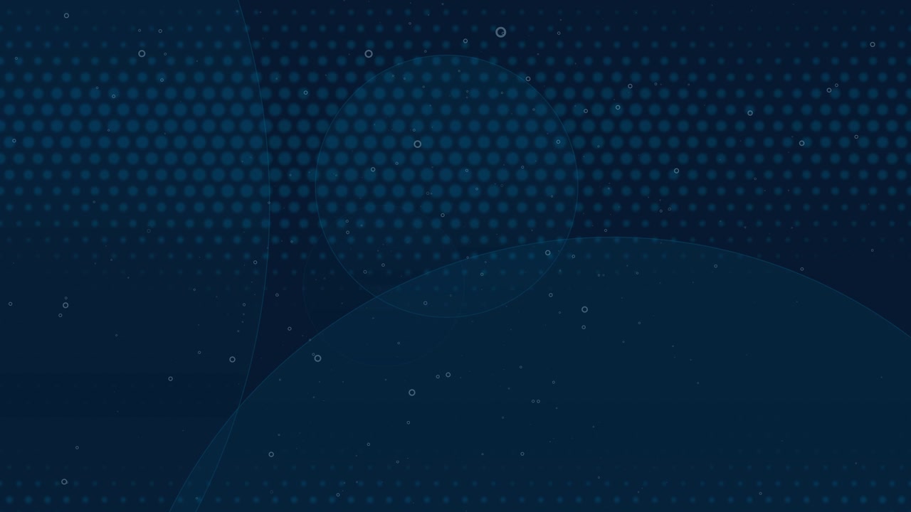 translucent overlapping circles and a subtle halftone pattern in slow motion, modern, deep blue loopable abstract background ideal for digital concepts