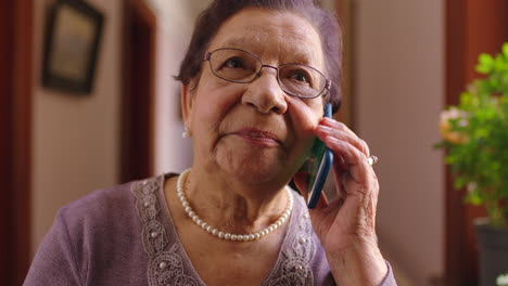 senior woman, phone call and communication