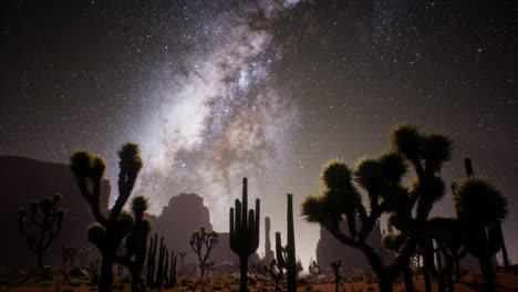 La-Vía-Láctea-Sobre-El-Desierto-De-Utah,-Estados-Unidos