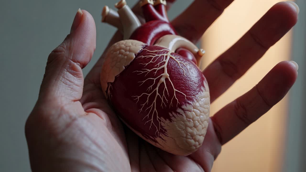 Human Heart in Hand