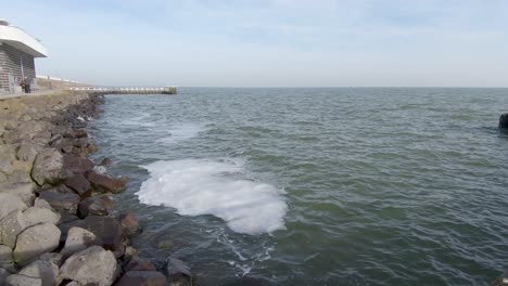 View-of-the-sea-from-the-rocky-shore