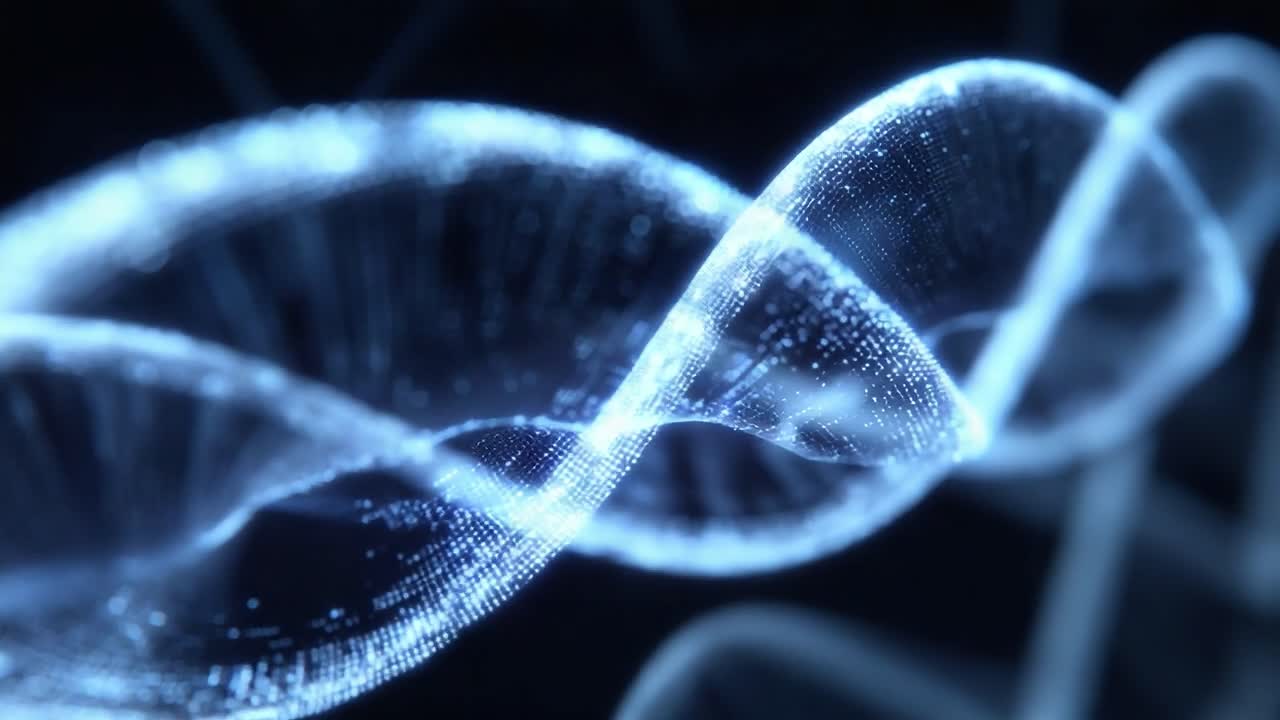 Exploring the Intricacies of Digital DNA: A Visual Journey Through the Complex Patterns and Structures of Genetic Material in a Futuristic Realm