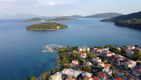 at the balcony viewpoint above nidri town, visitors are treated to stunning vistas of lefkada island and the picturesque ionian beaches, perfect for ionian island adventures