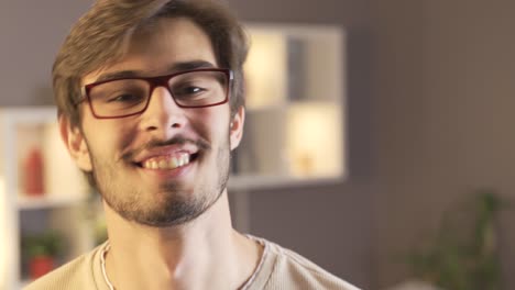 Close-up-happy-young-man-dancing.