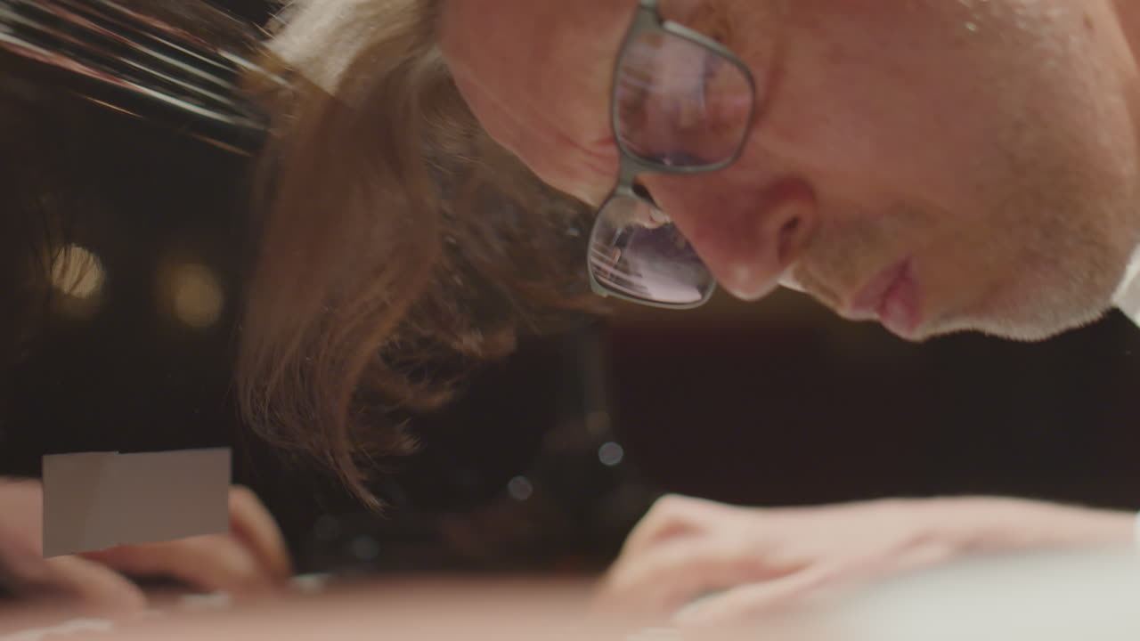 Emotional Pianist Playing Intense Music