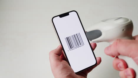 Scan qr code barcode payment buy electronic payment scan animation, postal post delivery service, tickets for events.