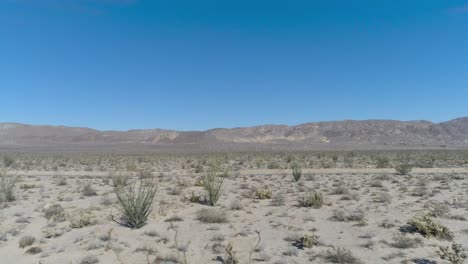 dji phantom 4 pro en el desierto del sur de california en una carretera abierta entre montañas