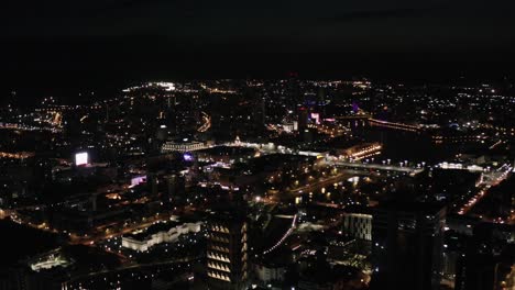 night cityscape aerial view