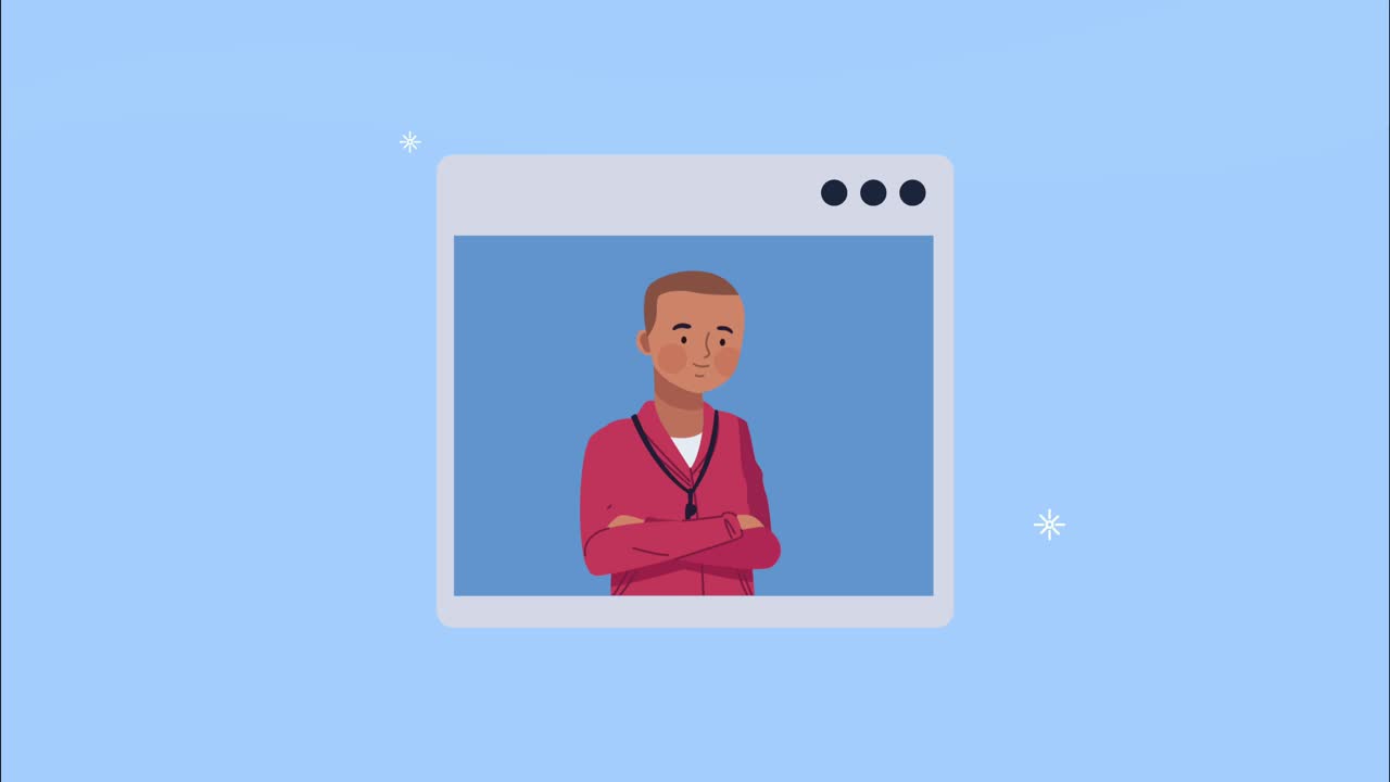 male coach sport online animation