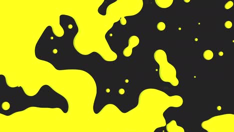 abstract yellow liquid and splashes spots