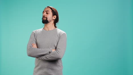 portrait of irate person in bad mood feeling frustrated