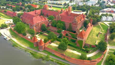 castle fortifications of the teutonic order in malbork from east