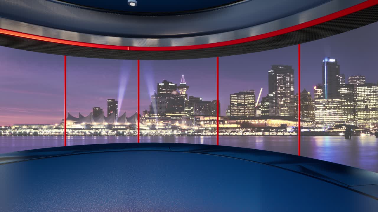 3D 가상 TV 스튜디오 뉴스