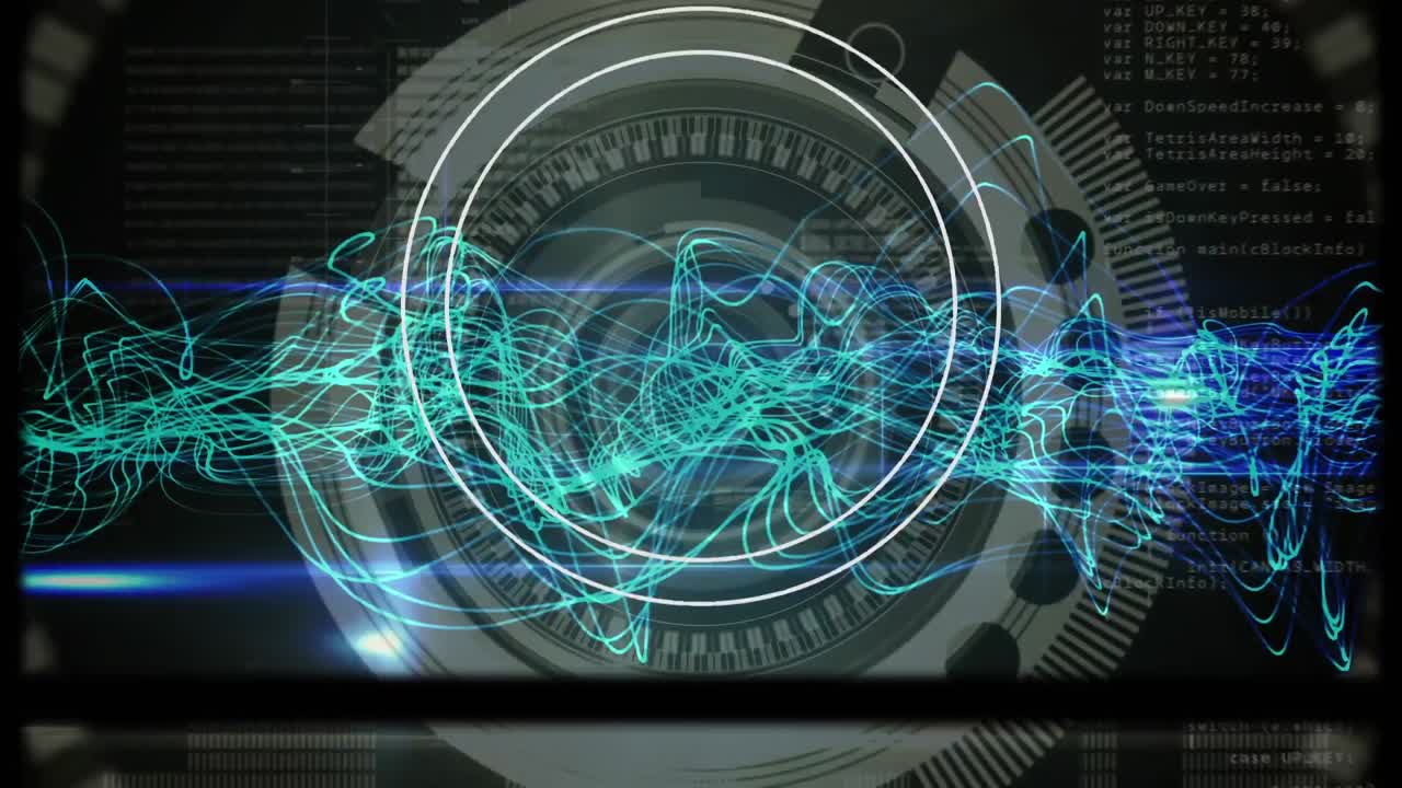 Animation of scope scanning with network of connections