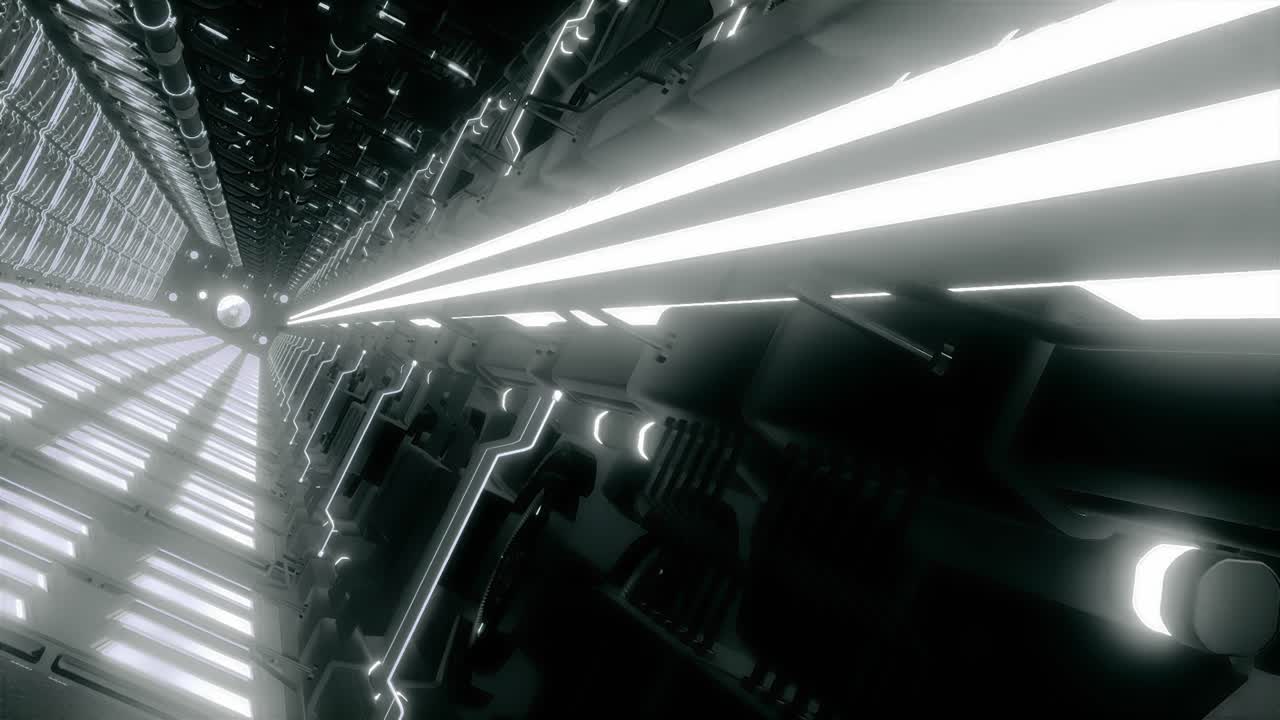 Futuristic CyberPunk Corridor