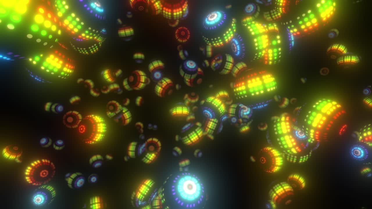 Abstract Glowing Balls