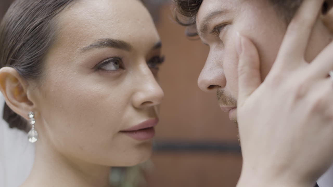 retrato de la novia y el novio