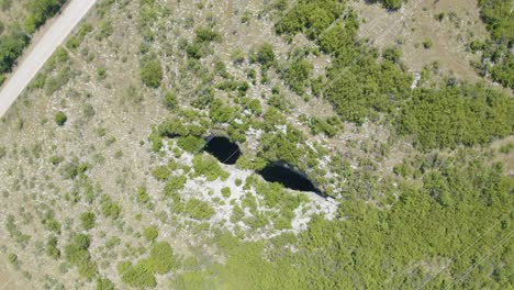 Above-View-Of-Prohodna-Karst-Cave-Near-Karlukovo-Village-In-Lukovit-In-North-Central-Bulgaria