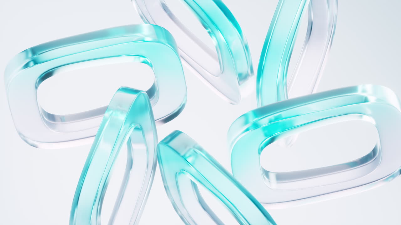 Abstract glass geometry background, 3d rendering