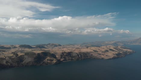 beautiful landscape over the lake.