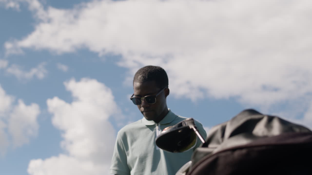 골프장에서 아프리카계 미국인.