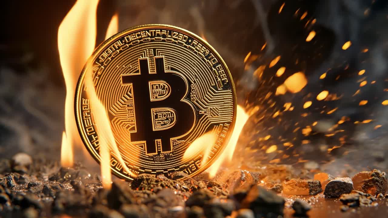 Bitcoin in fiamme