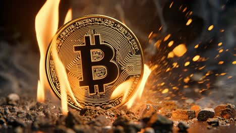 bitcoin on fire