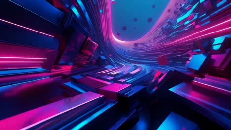 el túnel cyberpunk abstracto