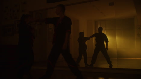 kung fu training session