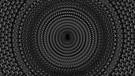 a monochrome geometrical pattern motion graphic