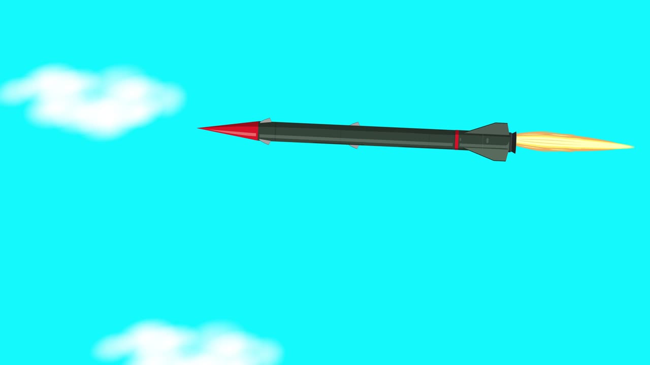 misil lanzado, golpea el avión, causa la explosión