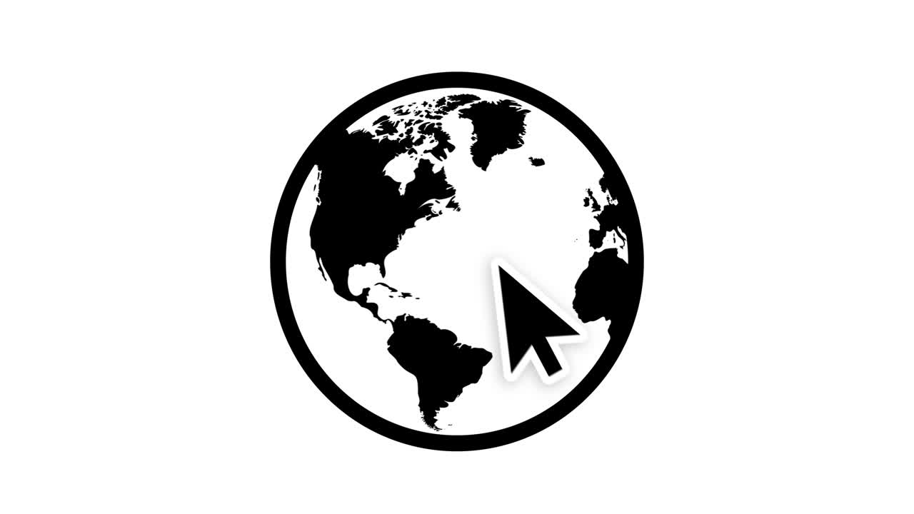 Cursor click on the globe