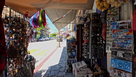 Greek Street Market: Souvenirs and Goods for Sale