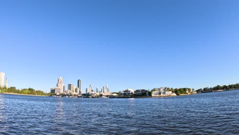 panoramic view of gold coast skyline