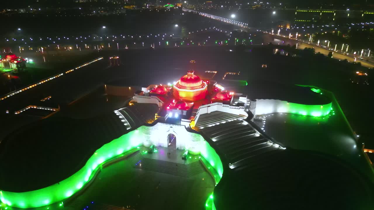 1090 chauraha gomti nagar, ambedkar dwar, lucknow metro 및 lucknow charbagh 철도역 및 lucknow city의 공중 전망